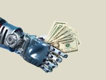 Robot Handing Money